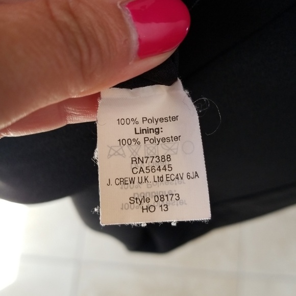 J. Crew Black Crepe Dress - Picture 6 of 7